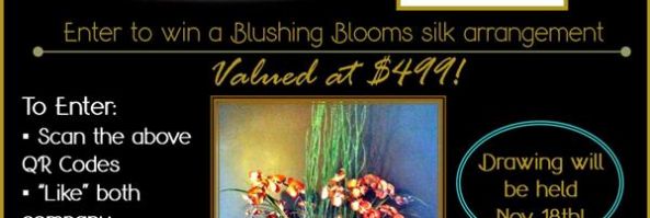 QR Giveaway Begins Today- Enter to Win a $499 Floral Arrangement!